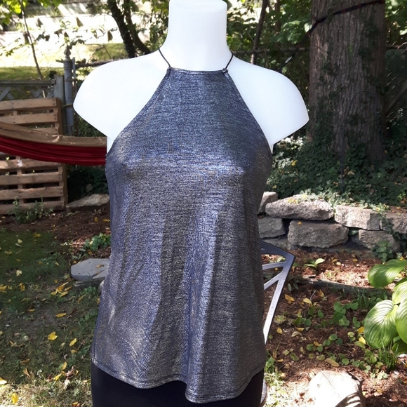 Like new size xxs Guess silver dress tank top - Picture 7 of 12